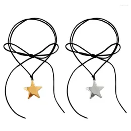 Pendant Necklaces Pentagrams Choker Necklace Tiny Star Clavicle Chain Women Girl Summer