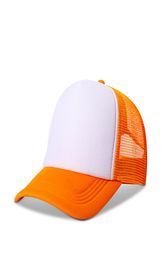 11 Colors Sublimation Blanks DIY Caps Beach Sun Hats For Men Women Baseball Cap Delivery5245599