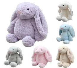 DHL Easter Bunny 12inch 30cm Plush Filled Toy Creative Doll Soft Long Ear Rabbit Animal Kids Baby Valentines Day Birthday Gift FY79274060