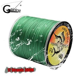 12 Strands Braided Fishing Line 300M PE Wire 35LB-180LB Multifilament Fishing Line 8 Colours to Choose 240108