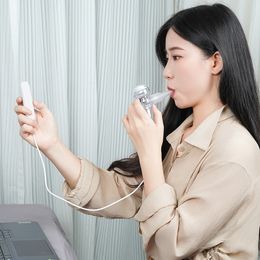 OEM Portable Ultrasonic Mini Mesh Nebulizer Asthma Cough Fever Medical Nebulizer With Automatic Cleaning Function