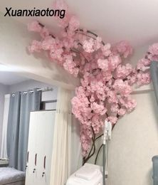 1pcs Cherry Blossoms Artificial Flowers Branches for Wedding Arch Bridge Decoration Ceiling Background Wall Decor Fake Flower7220567