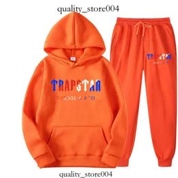 Trapstar Mens Tracksuits Sweater Trousers Set Designer Hoodies Streetwear Sweatshirts Sports Suit Embroidery Plush Letter Decoration Thick 753