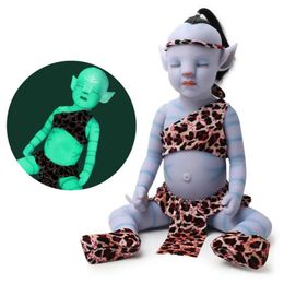 Luminous Avatar Reborn Doll Baby Decoration Accessories Kids Toys Lifelike Rebirth Soft Baby Dolls for Garden Decor fashion decked out designer