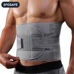 Sports Lumbar Support Belt Waist Back Brace with Dual Adjustable Strap for Back Pain Relief Herniated Disc Sciatica Scoliosis 240108