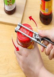 Universal 05136cm Rotary Cap Opener Stainless Steel Manual Screw Cap Opener Creative Can Opener Smooth Edge6740653