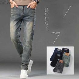 Men's Jeans Men Stretchy Ripped Skinny Biker Embroidery Cartoon Print Jeans Destroyed Hole Slim Fit Denim High Quality Hip Hop Black JeansL240108