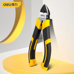 Deli CR-V Plastic Nippers Pliers 5 / 6 Inch Jewelry Wire and Cable Cutter Cutting Side Scissors Mini Pliers Electrical Tools 240108