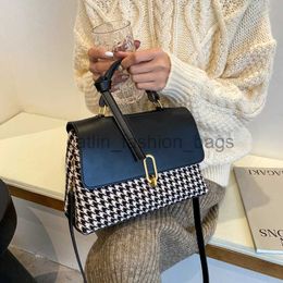 Shoulder Bags Fashion Houndstooth Handbags Women Crossbody Messenger Bag 2022 Luxury Designer Purse With Scarf High Qualitycatlin_fashion_bags