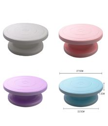 DIY Cake Turntable Baking Silicone Mould Plate Rotating Round Cake Decorating Rotary Table Pastry Supplies Cake Stand7389691