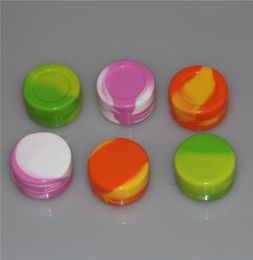 DHL Silicone Container Jar Wax Concentrate 22ML 7ML 5ML 2ML Spherical Wax Container Silicon Jar for Wax Silicone Jar Dab Nons2392018