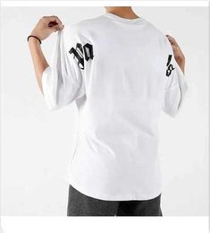 Mens Designer PA T-Shirt Luxury Brand T Shirts Print Letter Palms Tees Womens Angles Short Sleeve Casual Crew Neck Tops Clothing Clothes S-XL yh7