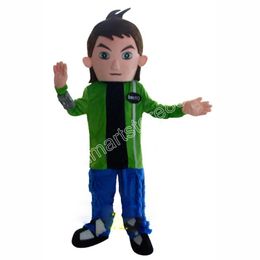 Newest ben 10 Mascot Costume Top quality Carnival Unisex Outfit Christmas Birthday Outdoor Festival Dress Up Promotional Props Holiday Party Dress