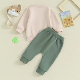 Clothing Sets Toddler St Patricks Day Clothes Baby Boy Girl Sweatsuit Long Sleeve Crewneck Sweatshirt Jogger Pants 2 Piece Outfit