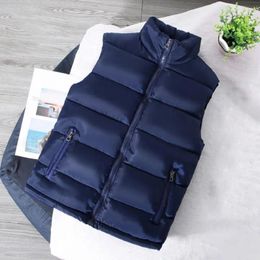 Men's Vests Sleeveless Jacket Solid Colour Wear-resistant Pockets Windproof Warm Waistcoat Vest Coat For Daily Wear