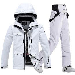 Jackets New Thick Warm Female Ski Suit Outdoor Ski Clothing Windproof Waterproof Snowboard Suit Snow Pants Sports Winter Women's Jacket