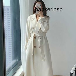 Luxury Coat Maxmaras 101801 Pure Wool Coat Cashmere Wool Coat Versatile Coat Off Season Clearance Fashion and Elegant Luxury StyleYSGF