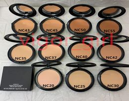 M Brand Face Powder Makeup Plus Foundation Pressed Matte Natural Make Up Facial Powders Easy to Wear 15g NC 11 Colors7218326