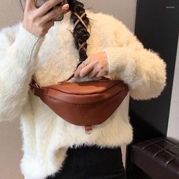 Waist Bags Fashion Chest Bag Soft Leather Women Fanny Packs High Quality Shoulder Crossbody Female Belt Purses