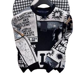 Designer Sweatshirts men's hoodie autumn and winter new round neck long sleeved graffiti design for both men and women, fashionable and loose fitting