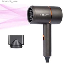 Hair Dryers 1000W Hairdryer Brush Lightweight Home Travel Dryer With Diffuser Household Styler Fast Drying Blow Q240110