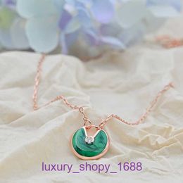 2024 new Designer Car tires's necklace Stainless steel Amulet pendant internet famous same 18k round diamond inlaid mother pearl agate With Original Box