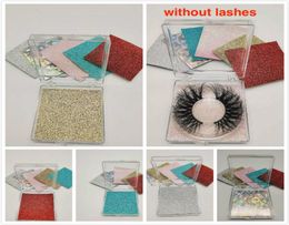 Eyelash box 3D mink A square eyelash box false eyelash case eye lash packaging with card with plastic tray1851688