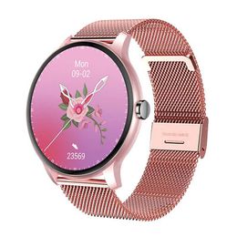 Watches Fashion Smart Watch Woman Round Bluetooth Call Fitness Tracker IP67 Waterproof Smartwatch Men Clock For Android iOS Xiaomi Phone