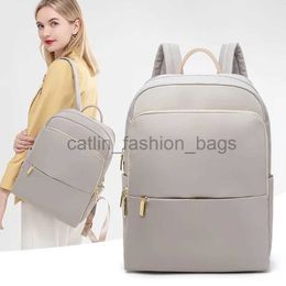 Backpack Style New Fashion 14 inch Laptop Bag Oxford Cloth Travel Backpack Solid Color Large Capacity Casual Office Backpack for Womencatlin_fashion_bags