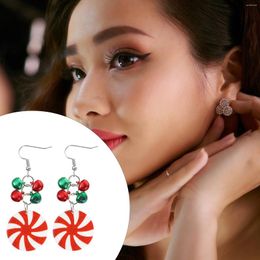 Dangle Earrings 4 Pairs Christmas Decorative Fashionable Ear Jewellery Alloy Gifts