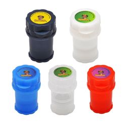 HONEYPUFF 2IN1 Container 3 Parts Plastic Grinder Herb Grinders Secure Smoking Herb Hand MullerHerb Grinders for Dry Herbal Smoking5210194