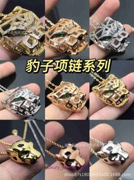 High Quality Car tires's Stainless Steel Designer Necklace Jewellery Seiko Higher version Leopard Full Diamond Womens end Sensation With Original Box