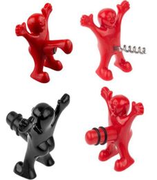 100pcs Funny Happy Guy Beer Bottle Opener Red Wine Openers Stopper Crockscrew Stoppers Creative Bar Tool Kitchen Tools9829882