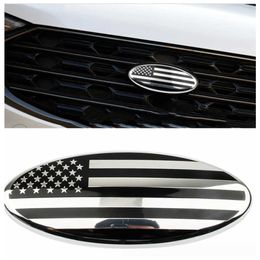 7 9 Inch Car Front Hood Bonnet Covers Rear Trunk Badge USA Flag Emblem For Ford F150 F250 Explorer Edge Focus Accessories