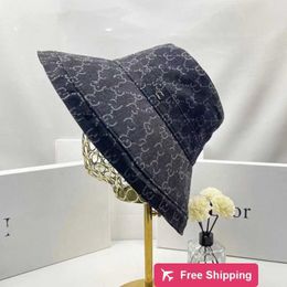 Designer Ball Caps New High Quality and Correct Version G Family Jacquard LetteLarge brim Fisherman Hat Men's and Women's Fashion Sunshade Basin Hat GC5T