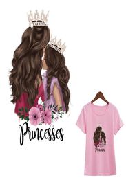 Beautiful Princess Parches Crown Princess Patch Fashion Iron On Diy Accessory Heat Transfer Stickers Clothes IronOn Transfer7419884