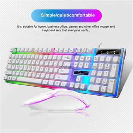 Keyboards Wireless Punk Mechanical Feeling Keyboard Mouse Set Office Business Girl Key MouseL240105