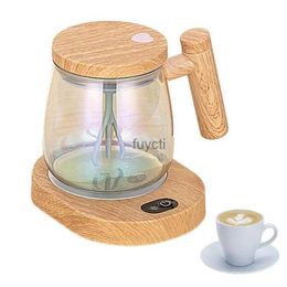 Mugs Electric Mixing Cup Electric High Speed Mixing Cup With Lid Rechargeable Coffee Mug For Mixing Coffee High Borosilicate Glass YQ240109