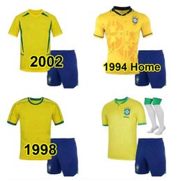 Brasil retro soccer jerseys Ronaldo 94 98 00 02 04 06 Ronaldinho KAKA R. CARLOS camisa de futebol BraziL football shirt RIVALDO classic vintage Jersey 2024 VINI JR kids
