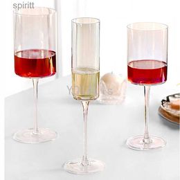 Wine Glasses Romance Art 180-500Ml Crystal Glass Goblet Red (Dessert) Wine Champagne Straight Cup Exquisite Family Bar Festival Gift YQ240105