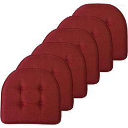 Pillow Sweet Home Collection Chair Memory Foam Pads Tufted Slip Non Skid Rubber Back U-Shaped 17" X 16" Seat Cover