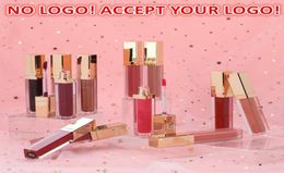 No Brand 12color Matte Lip Gloss Velvet Mist lipgloss Sexy Nude Colour Lipstick Makeup Cosmetics accept your logo1284027