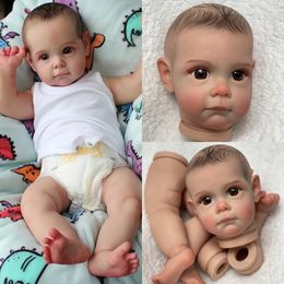 22 Inch kit reborn Painted Reborn Kits Maggie Bebe Reborn Doll DIY Painted Lifelike Unfinished Doll 240108