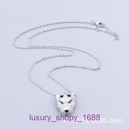 2024 Designer Car tires's Single Ring Cake Necklace Sterling New Leopard Pendant Ear Set Personalised Trendy Jewellery Copper Plated With Original Box Pan