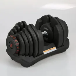 Dumbbells Factory Gym High Quality Cast Iron Electroplating 24 Kg Adjustable Dumbbell Set