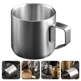 Wine Glasses Coffee Cup Milk Metal Breakfast Small Cups Household For Home Portable Stainless Steel Mugs Toddlers Porridge Camping