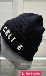 Designer Ball Caps High Quality CE Home Correct Letter Korean Knitted Hat Autumn and Winter Men's and Women's Woollen Hat YMFC
