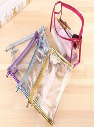 Factory Environmental Protection PVC Transparent Cosmetic Bag Women Travel Make up Toiletry Bags Makeup Organizer Case6791057