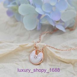 2024 new Designer Car tires's necklace Stainless steel Jewellery circular inlaid with diamonds mother pearl agate amulet pendant womens With Original Box Pan