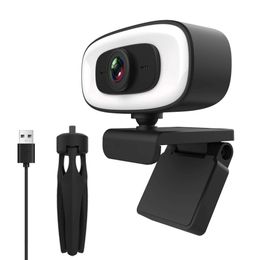 Webcams Webcam 4K 1080P Mini Camera 2K Full HD Webcam With Microphone 15-30fps USB Web Cam For Youtube PC Laptop Video Shooting CameraL240105